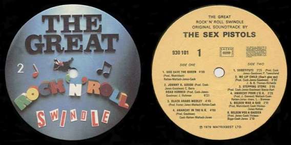 God Save The Sex Pistols French Vinyl Releases The Great Rock N Roll Swindle Double Album